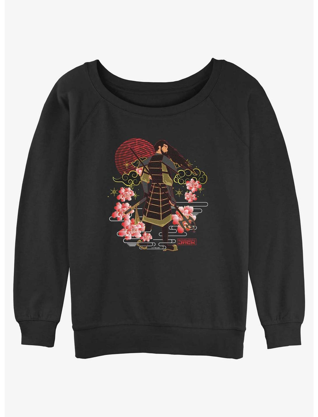 Cartoon Network Samurai Jack Sukajan Samurai Girls Slouchy Sweatshirt -  BLACK | Hot Topic