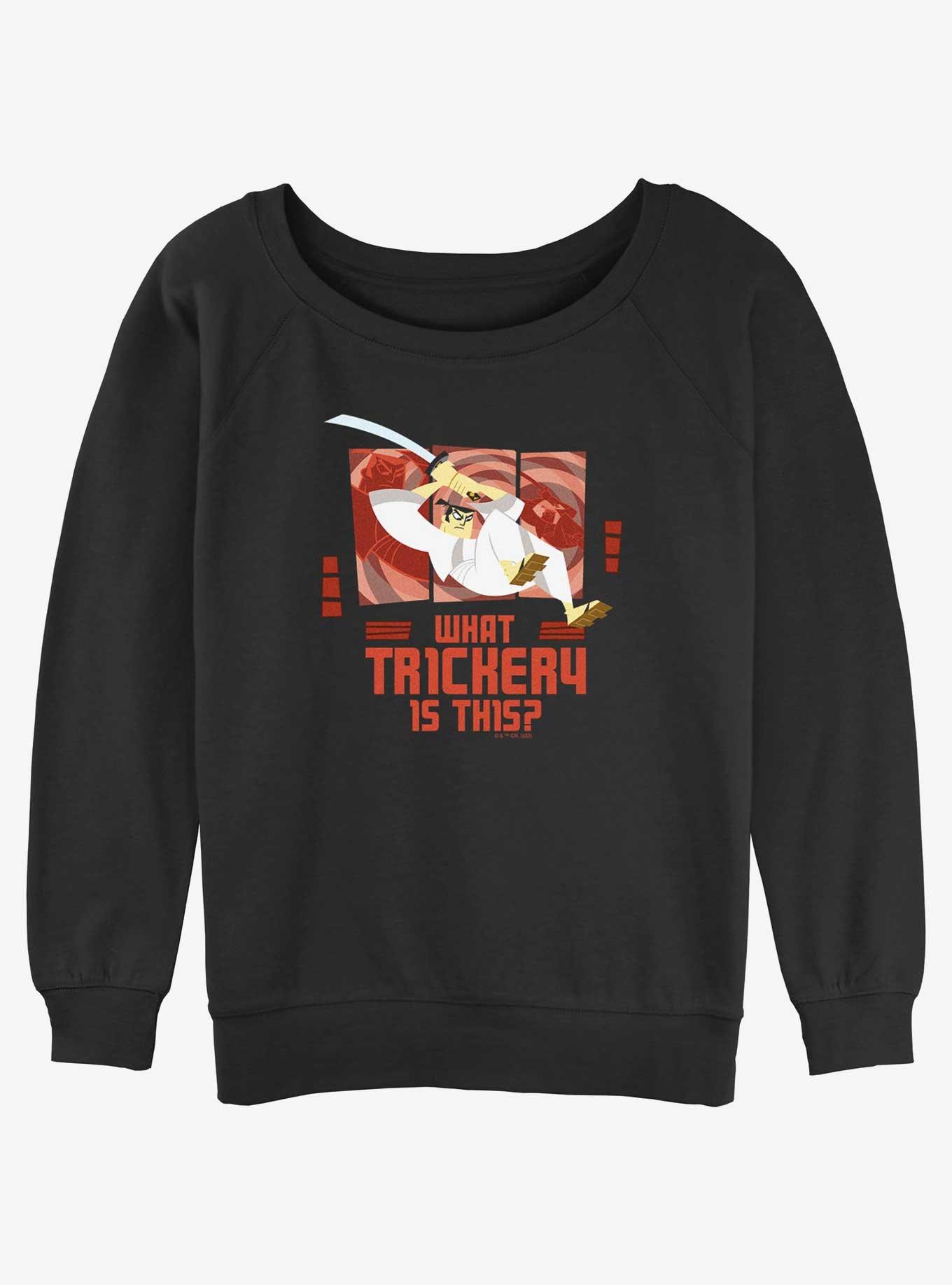 Cartoon Network Samurai Jack Trickery Jump Girls Slouchy Sweatshirt, , hi-res