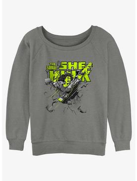 Marvel She-Hulk Savage Breakthrough Girls Slouchy Sweatshirt, , hi-res