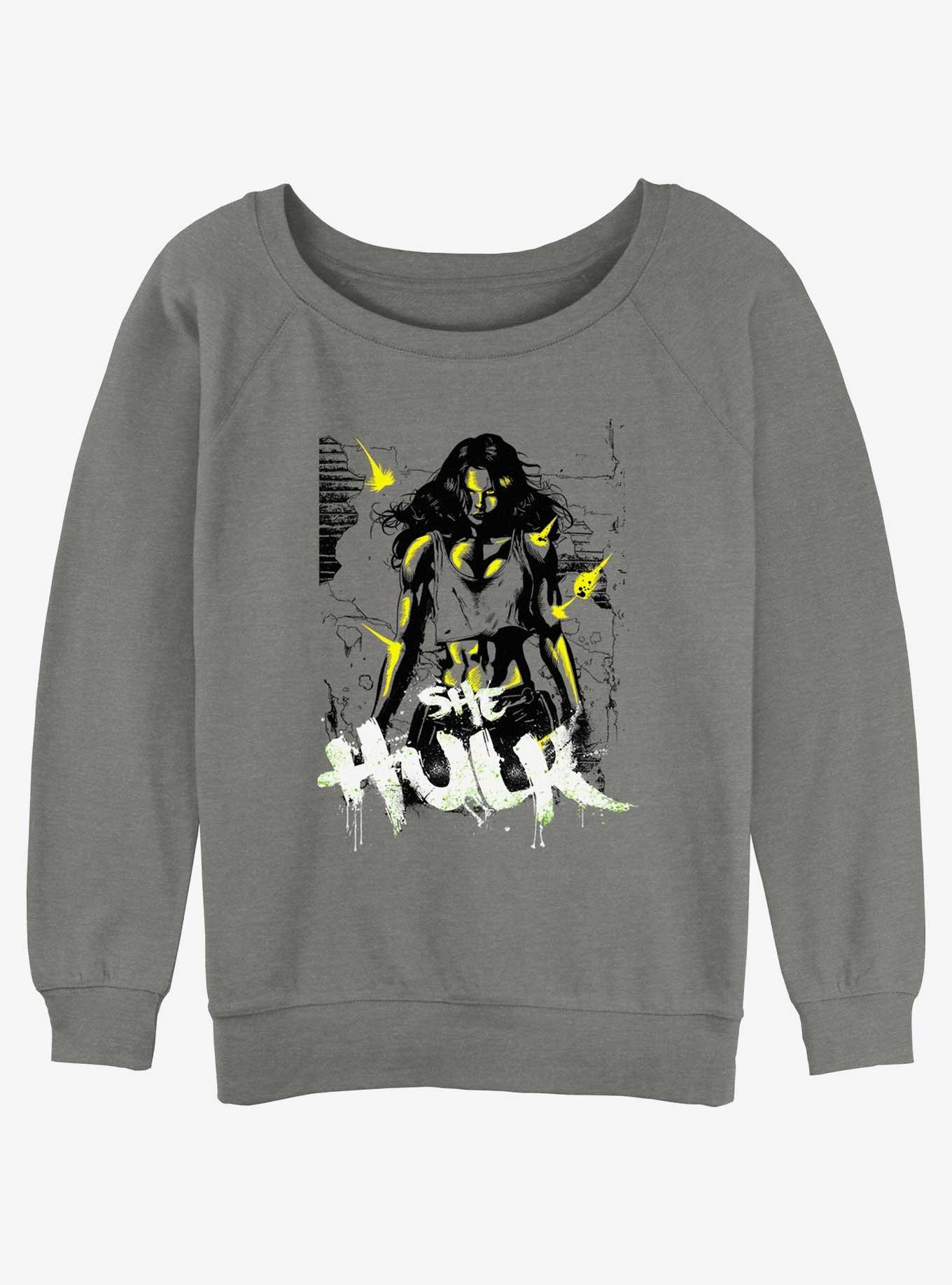 Marvel She-Hulk Invincible Fighter Girls Slouchy Sweatshirt, , hi-res