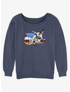 Top Gun Jet Logo Girls Slouchy Sweatshirt, , hi-res