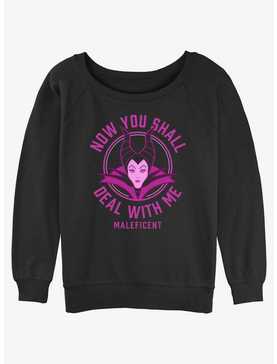 Disney Villains Deal With Maleficent Girls Slouchy Sweatshirt, , hi-res
