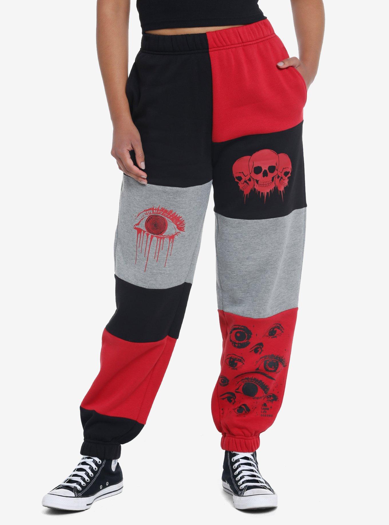 Hot Topic Black Multi-Pocket Girls Jogger Pants