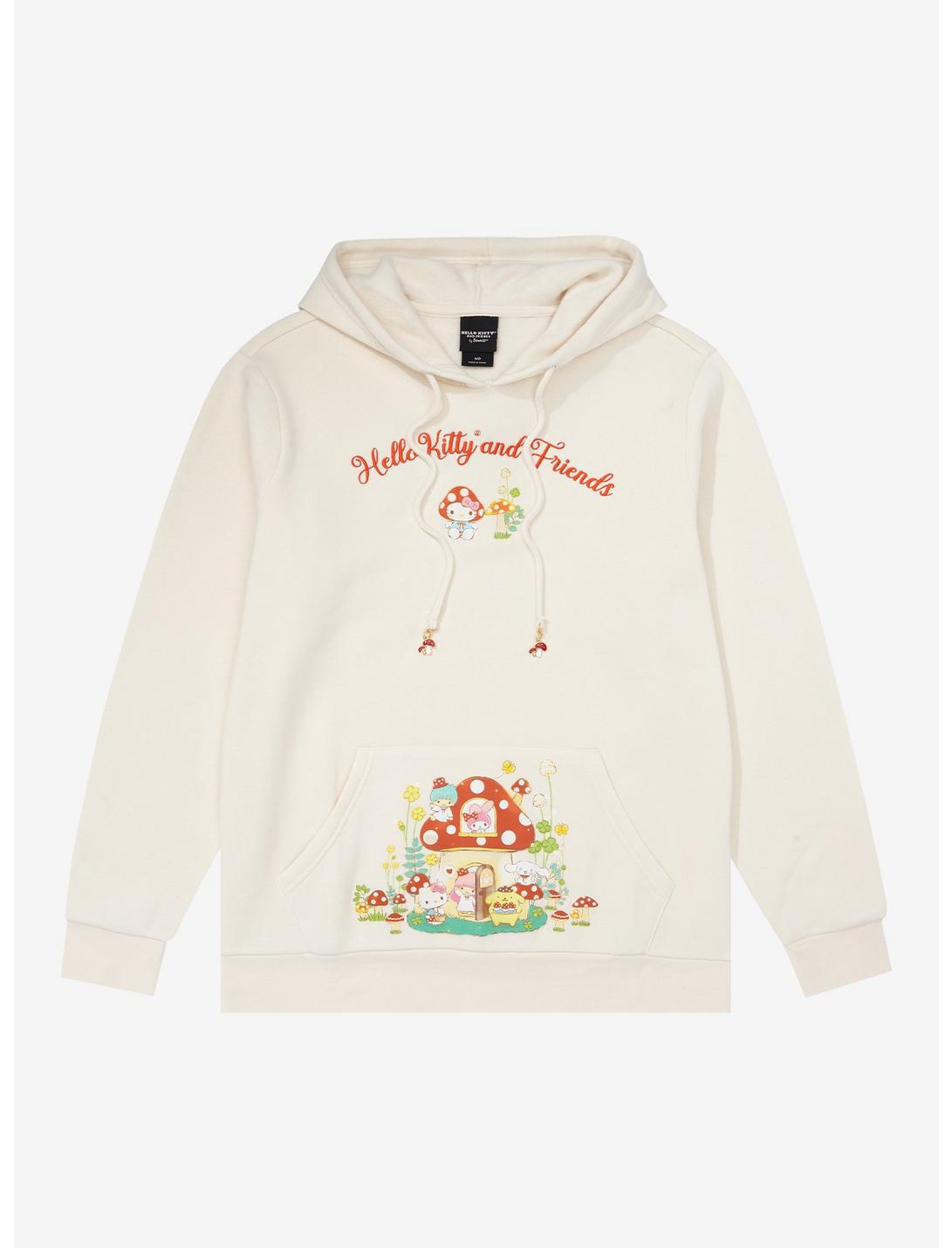 Sanrio Hello Kitty and Friends Mushroom House Hoodie - BoxLunch Exclusive, BEIGE, hi-res