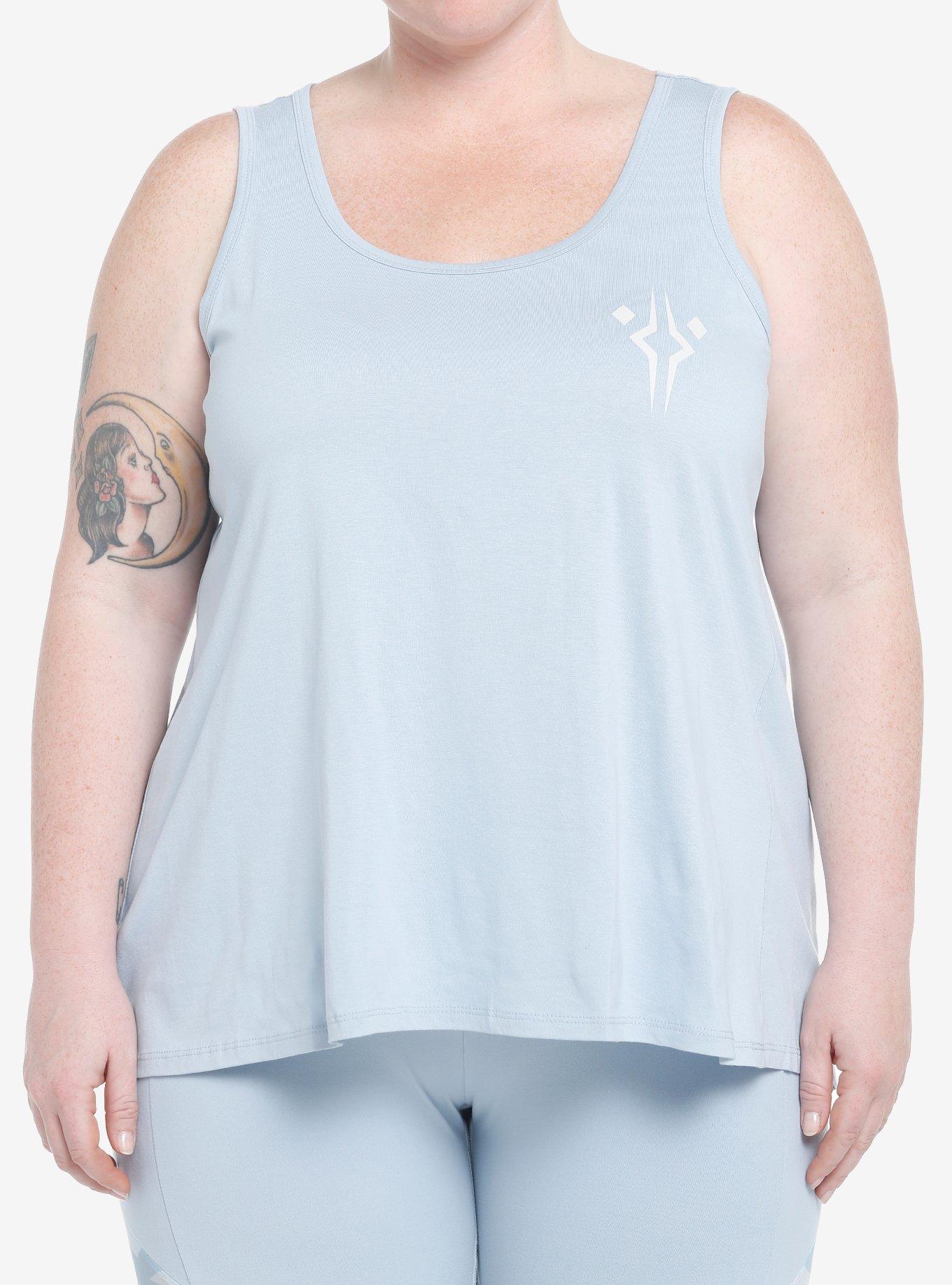 Her Universe Star Wars Ahsoka Tano Tank Top Plus Size Her Universe Exclusive, ICE BLUE, hi-res