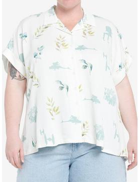 Her Universe Star Wars Ewok Oversized Woven Button-Up Plus Size Her Universe Exclusive, , hi-res