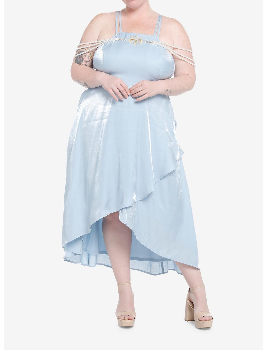 Her Universe Star Wars Padme Pearl Strap Dress Plus Size Her Universe Exclusive, LIGHT BLUE, hi-res