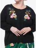 Her Universe Disney Mickey Mouse & Minnie Mouse Tropical Cardigan Plus Size Her Universe Exclusive, BLACK FLORAL, hi-res