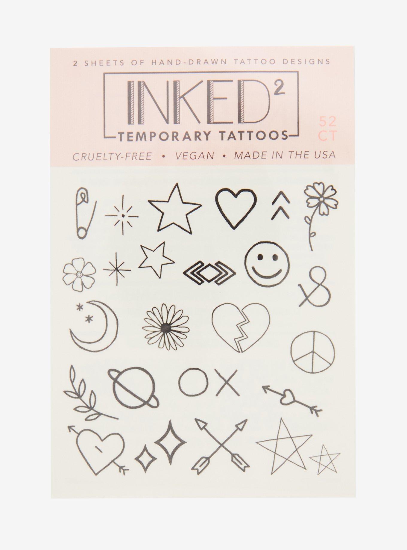 INKED By Dani Minimalist Temporary Tattoos, , hi-res