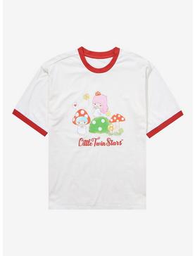 Plus Size Sanrio Hello Kitty & Friends Mushroom Little Twin Stars Women's Ringer T-Shirt - BoxLunch Exclusive, , hi-res