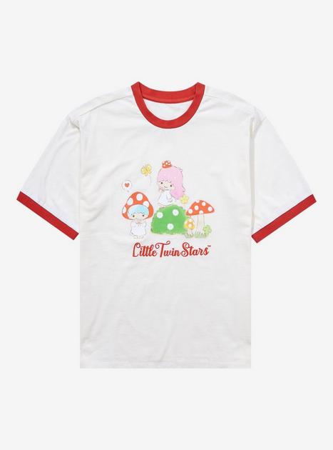 Hello Kitty And Friends Mushroom Girls Ringer Baby T-Shirt