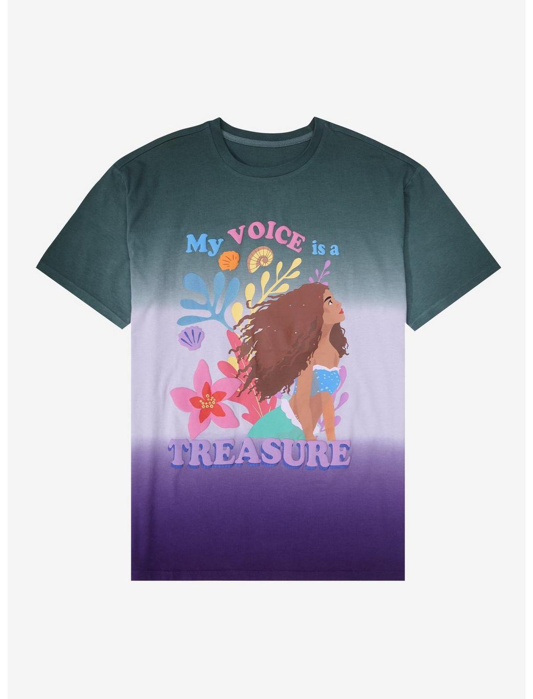 Disney The Little Mermaid Portrait Ombre Women's T-Shirt - A BoxLunch Exclusive, MULTI, hi-res