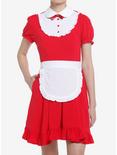 Sweet Society Red Apron Dress, RED, hi-res