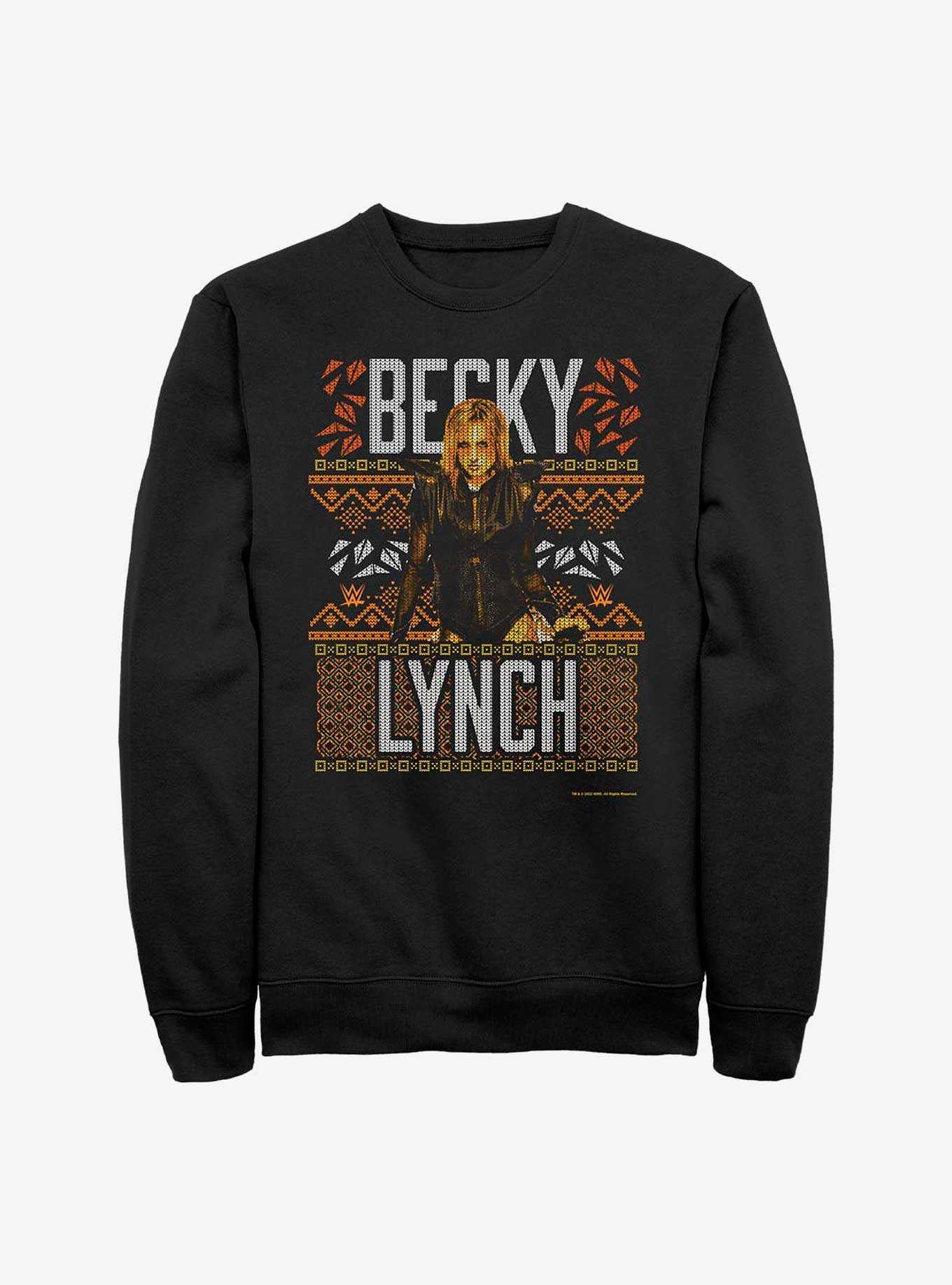 WWE Becky Lynch Ugly Christmas Sweatshirt, , hi-res