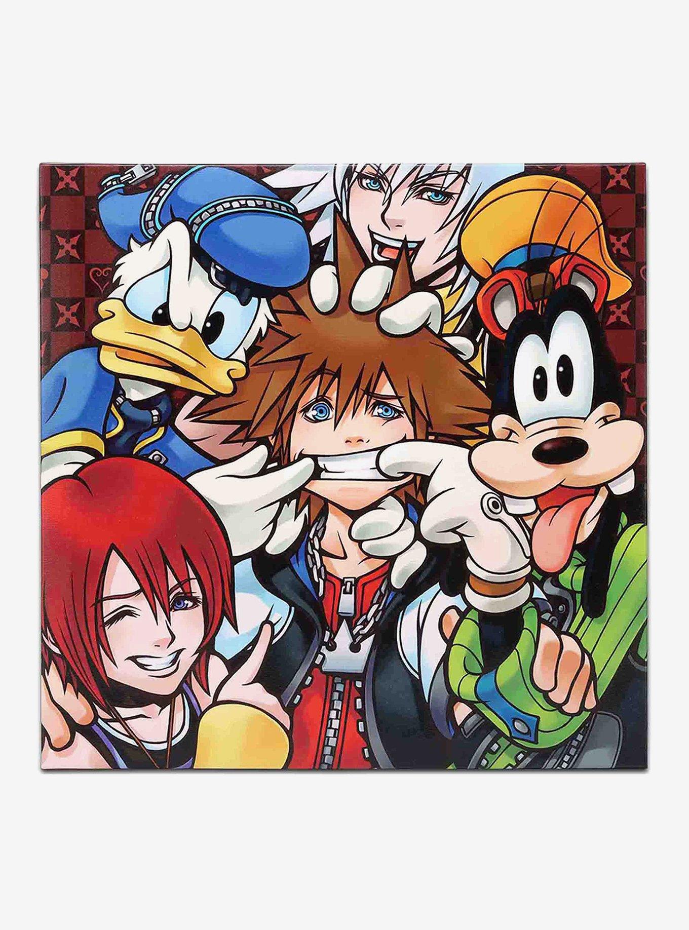 Disney Kingdom Hearts Character Collage Canvas Wall Decor, , hi-res