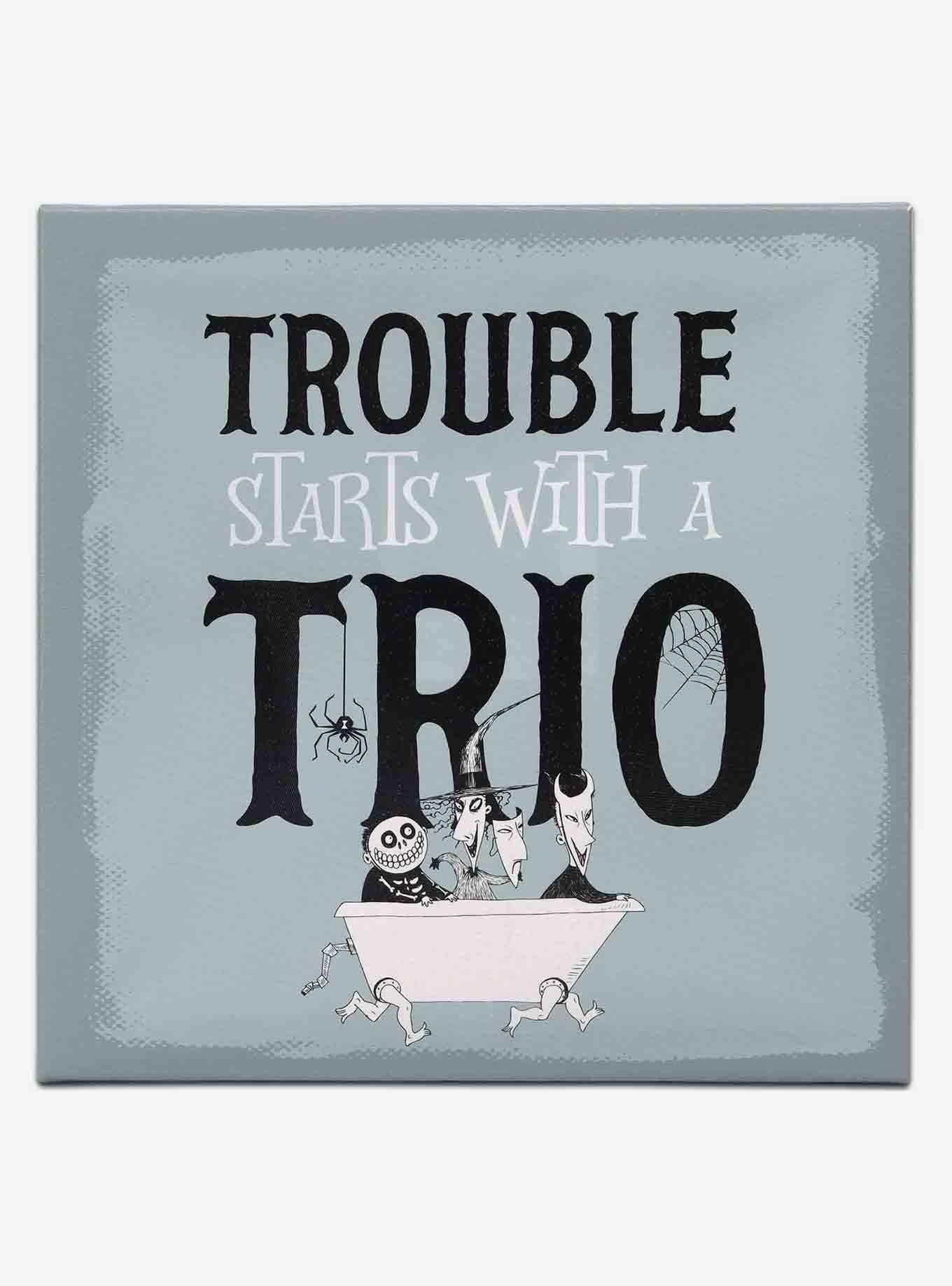 Disney The Nightmare Before Christmas Trouble Starts with a Trio Canvas Wall Decor