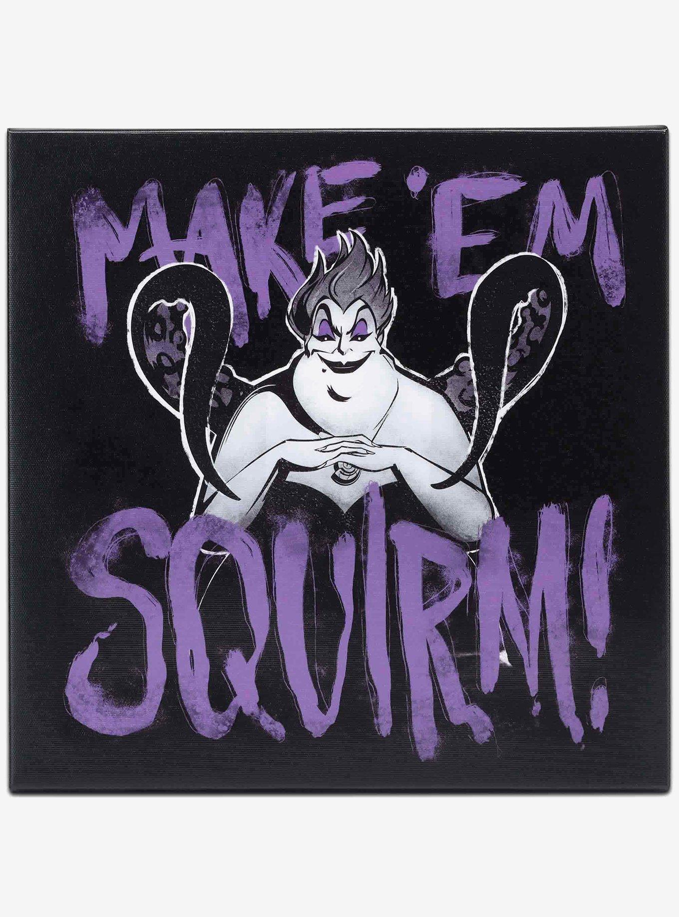 Disney Villains Ursula Make 'Em Squirm Canvas Wall Decor, , hi-res