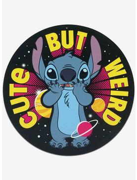 Disney Lilo & Stitch Cute But Weird Round Metal Sign, , hi-res