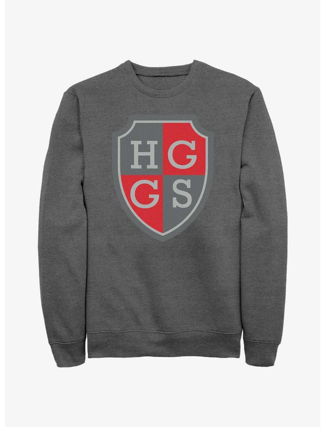 Heartstopper Harvey Greene Grammar School Crest Sweatshirt, CHAR HTR, hi-res