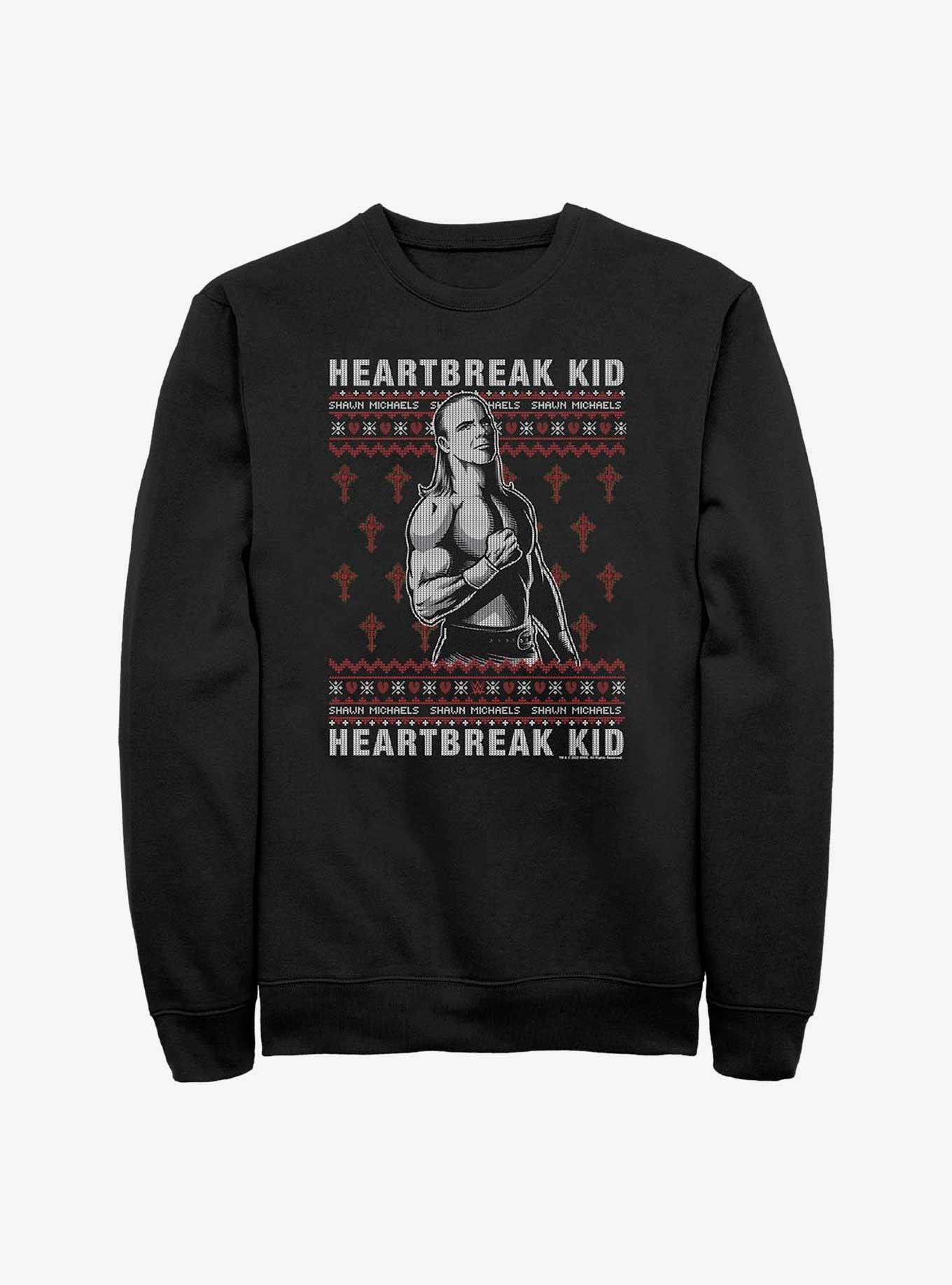 WWE Shawn Michaels Ugly Christmas Sweatshirt BLACK Hot Topic