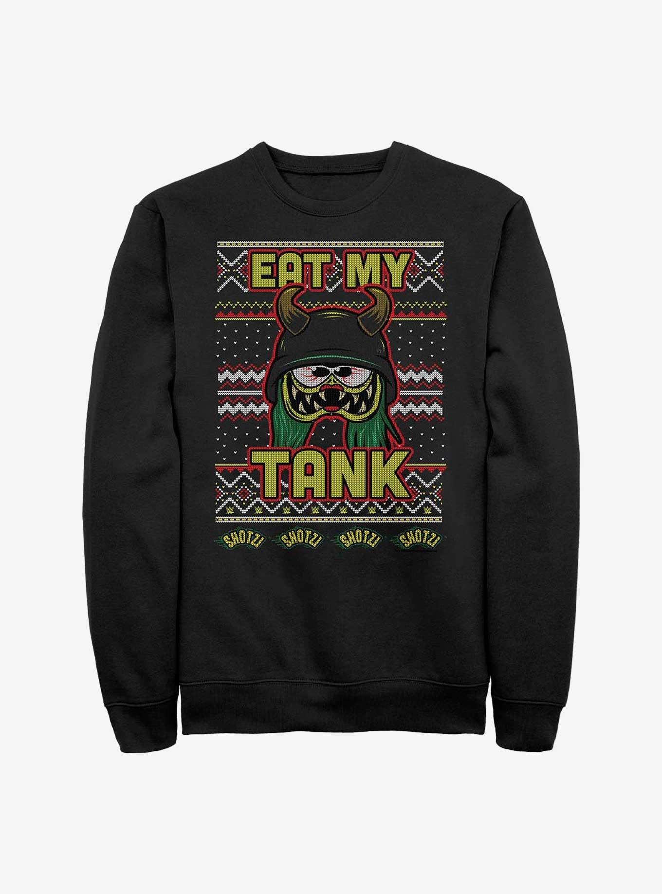 WWE Shotzi Blackheart Eat My Tank Ugly Christmas Sweatshirt, , hi-res