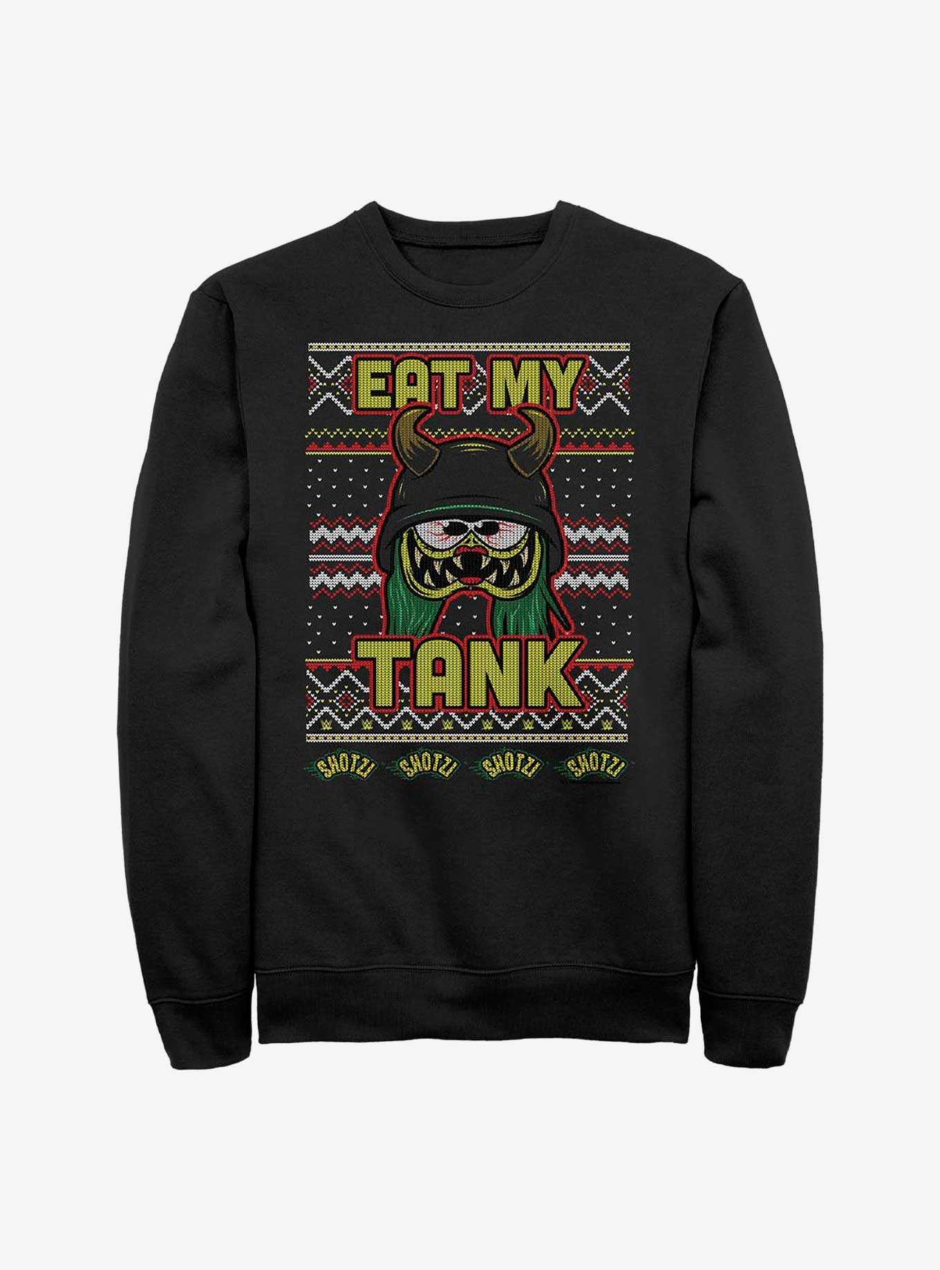 WWE Shotzi Blackheart Eat My Tank Ugly Christmas Sweatshirt, , hi-res