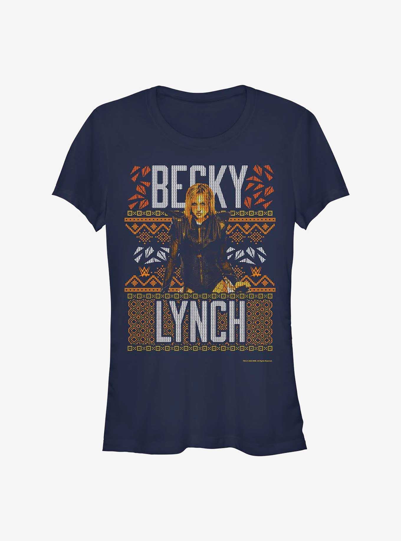 WWE Becky Lynch Ugly Christmas Girls T-Shirt, , hi-res