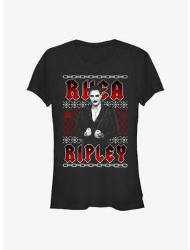 WWE Rhea Ripley Ugly Christmas Girls T-Shirt, , hi-res