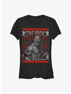 WWE The Rock Ugly Christmas Girls T-Shirt, , hi-res