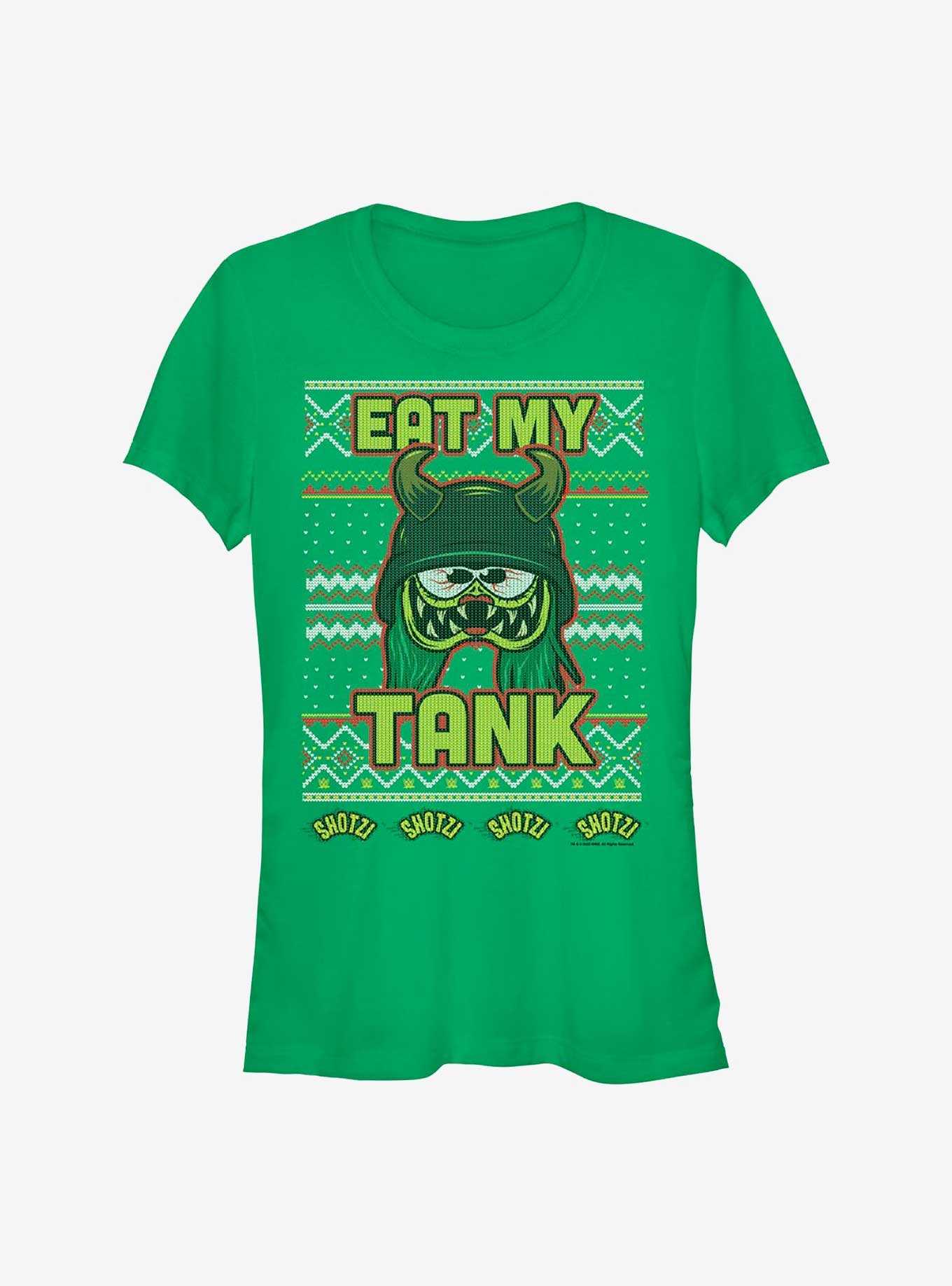 WWE Shotzi Blackheart Eat My Tank Ugly Christmas Girls T-Shirt, , hi-res