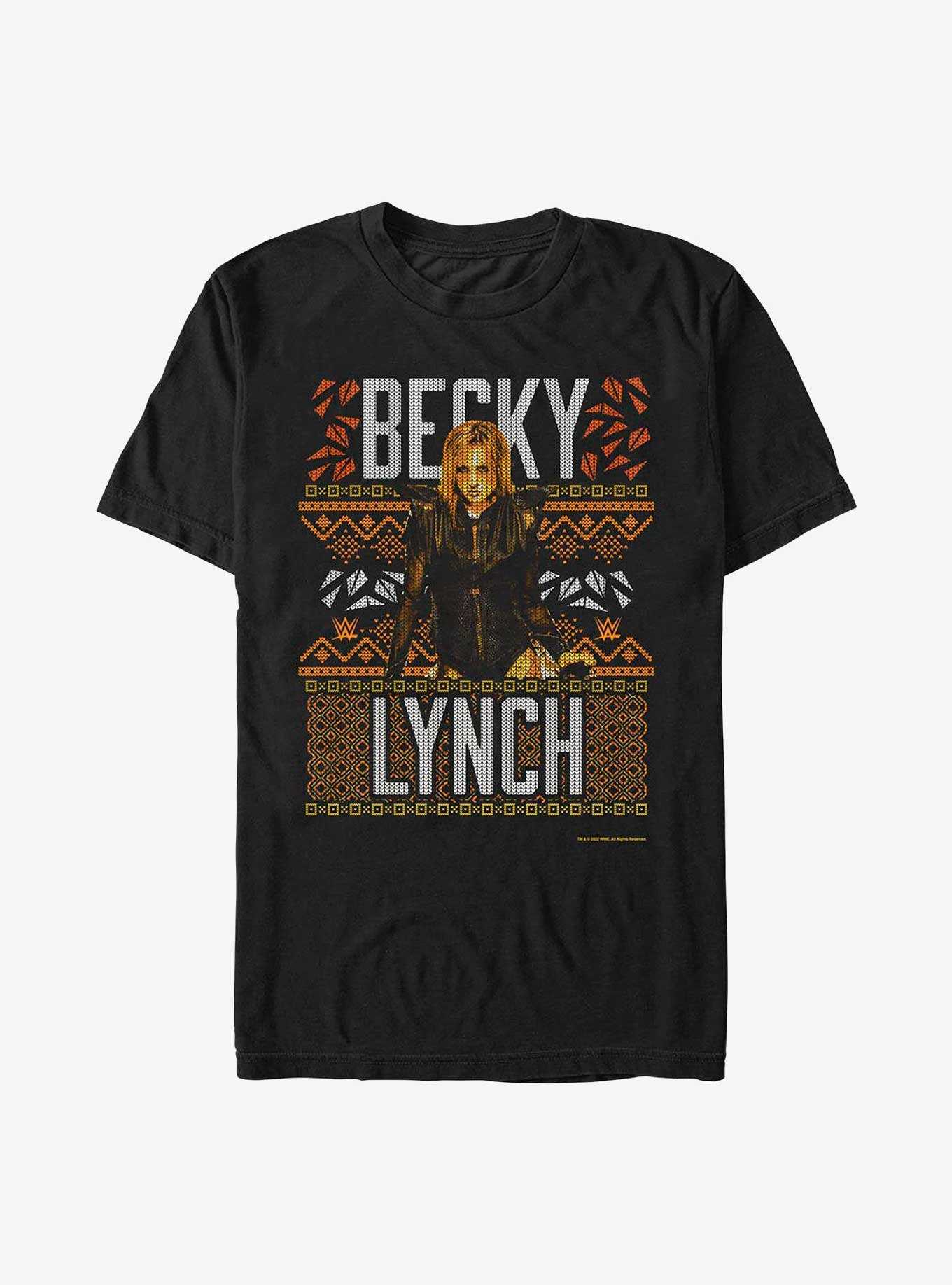 WWE Becky Lynch Ugly Christmas T-Shirt, , hi-res