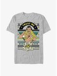 WWE Jake The Snake Ugly Christmas T-Shirt, ATH HTR, hi-res