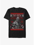 WWE The Rock Ugly Christmas T-Shirt, BLACK, hi-res