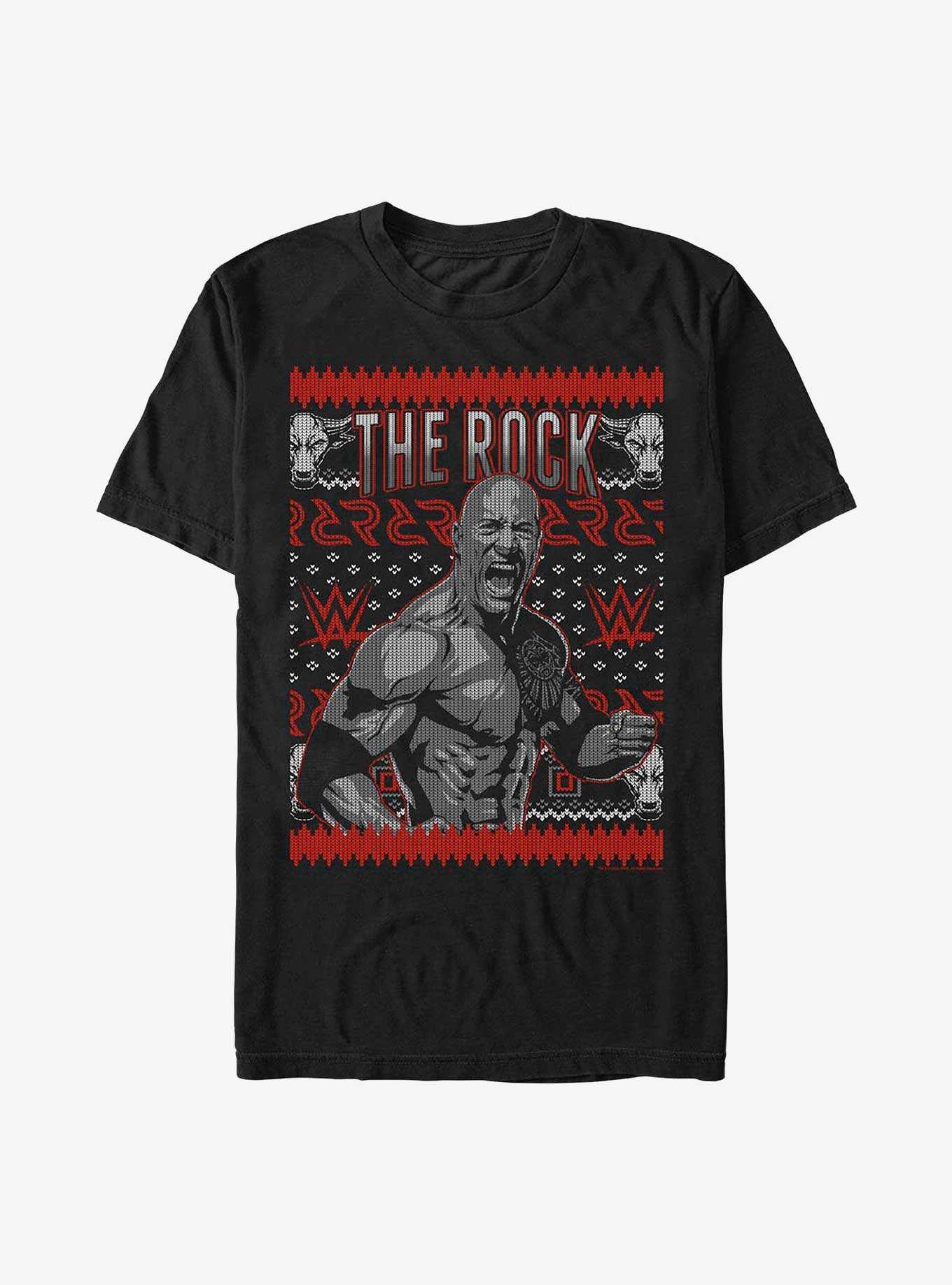 WWE The Rock Ugly Christmas T-Shirt, , hi-res
