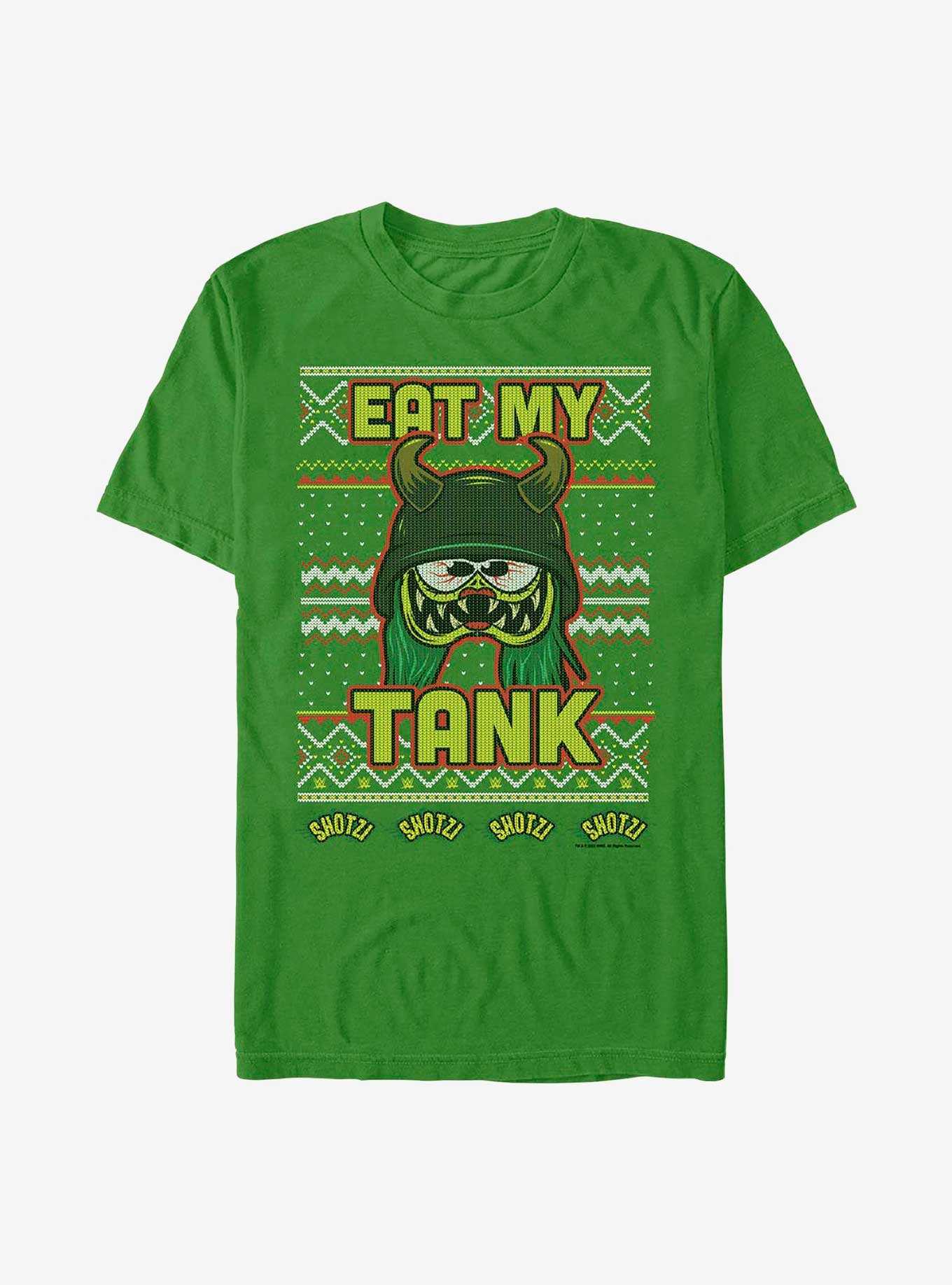 WWE Shotzi Blackheart Eat My Tank Ugly Christmas T-Shirt, , hi-res