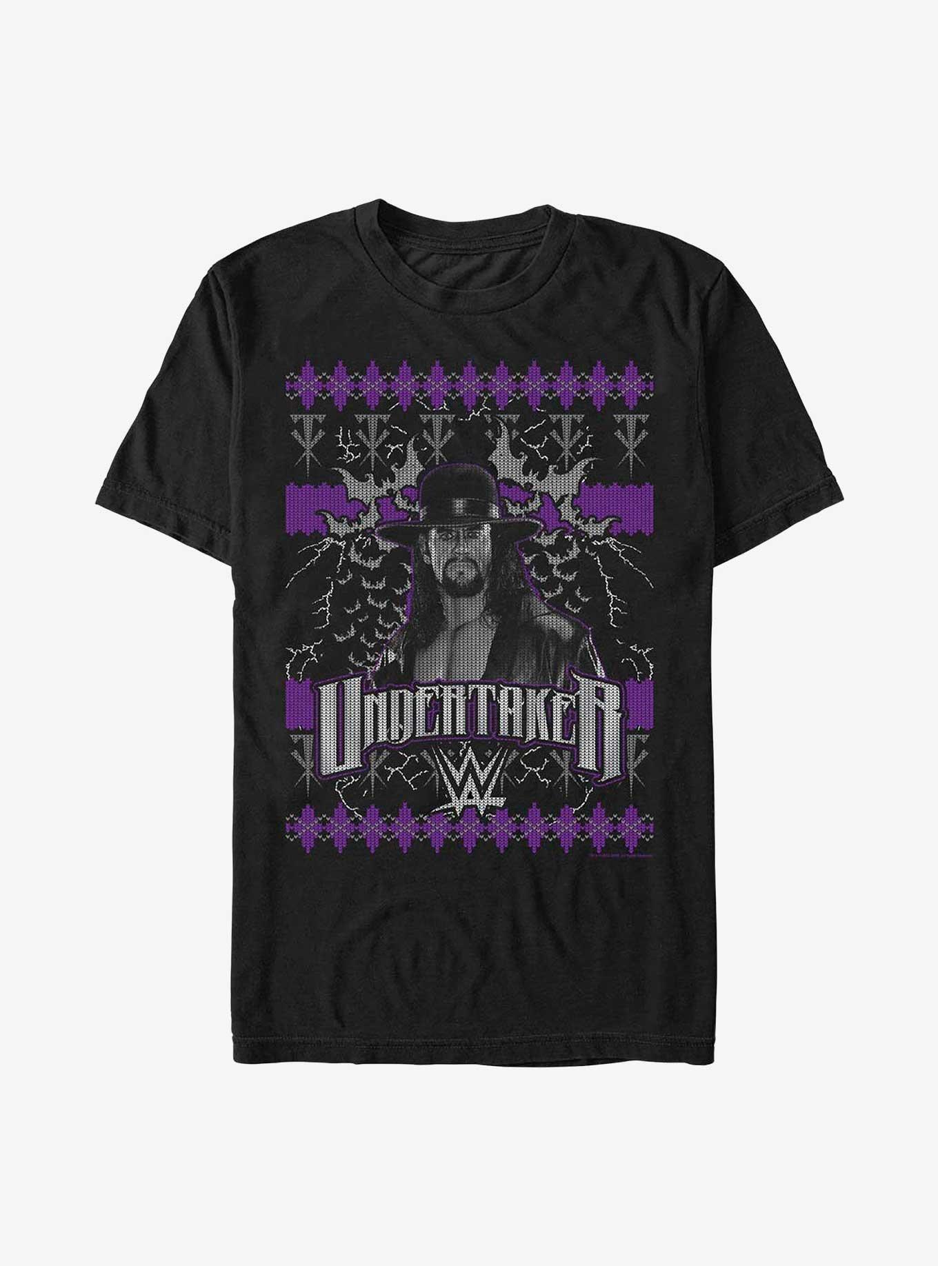 WWE The Undertaker Mark Calaway Ugly Christmas T-Shirt, , hi-res