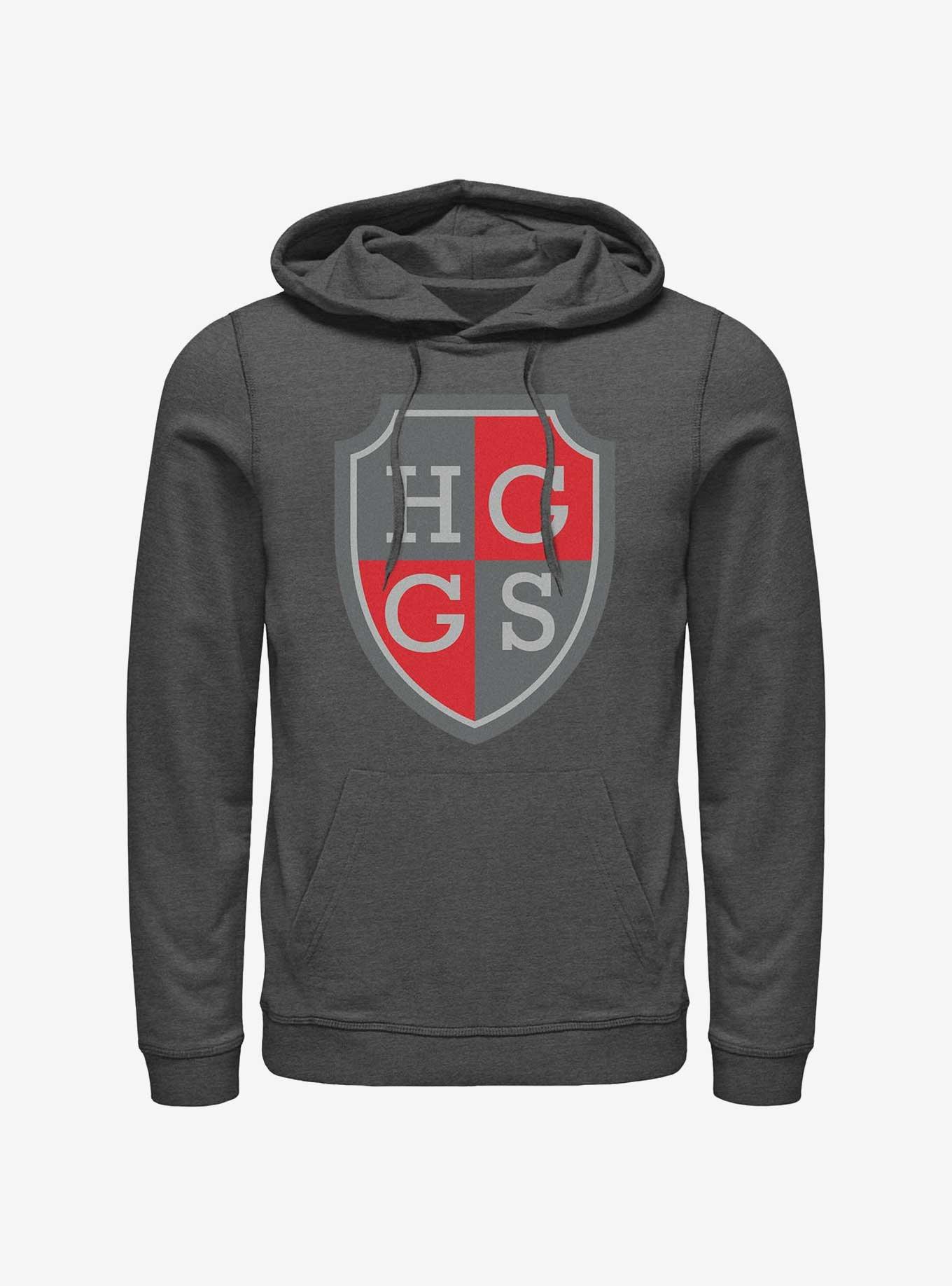 Heartstopper Harvey Greene Grammar School Crest Hoodie, CHAR HTR, hi-res