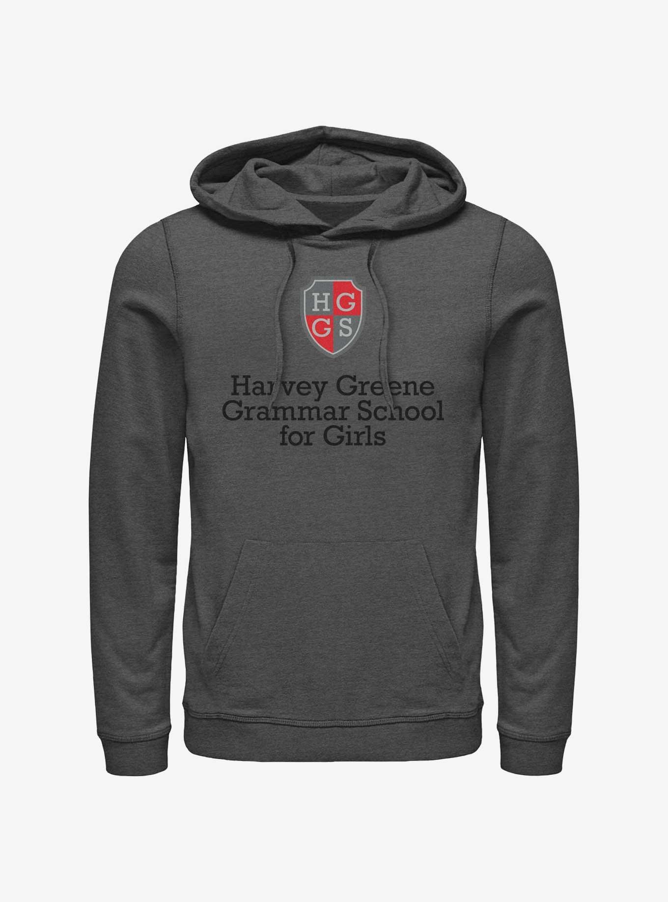 Heartstopper Harvey Greene Grammar School Logo Hoodie, CHAR HTR, hi-res