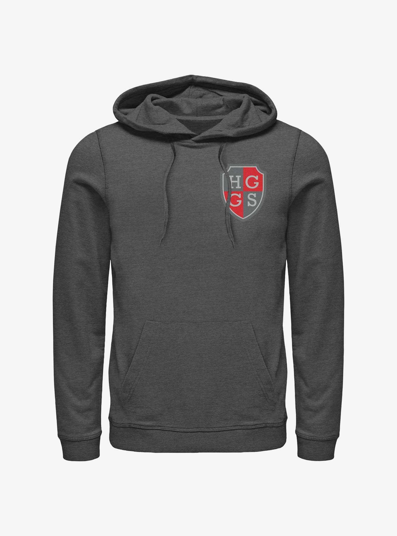 Heartstopper Harvey Greene Grammar School Pocket Crest Hoodie, CHAR HTR, hi-res