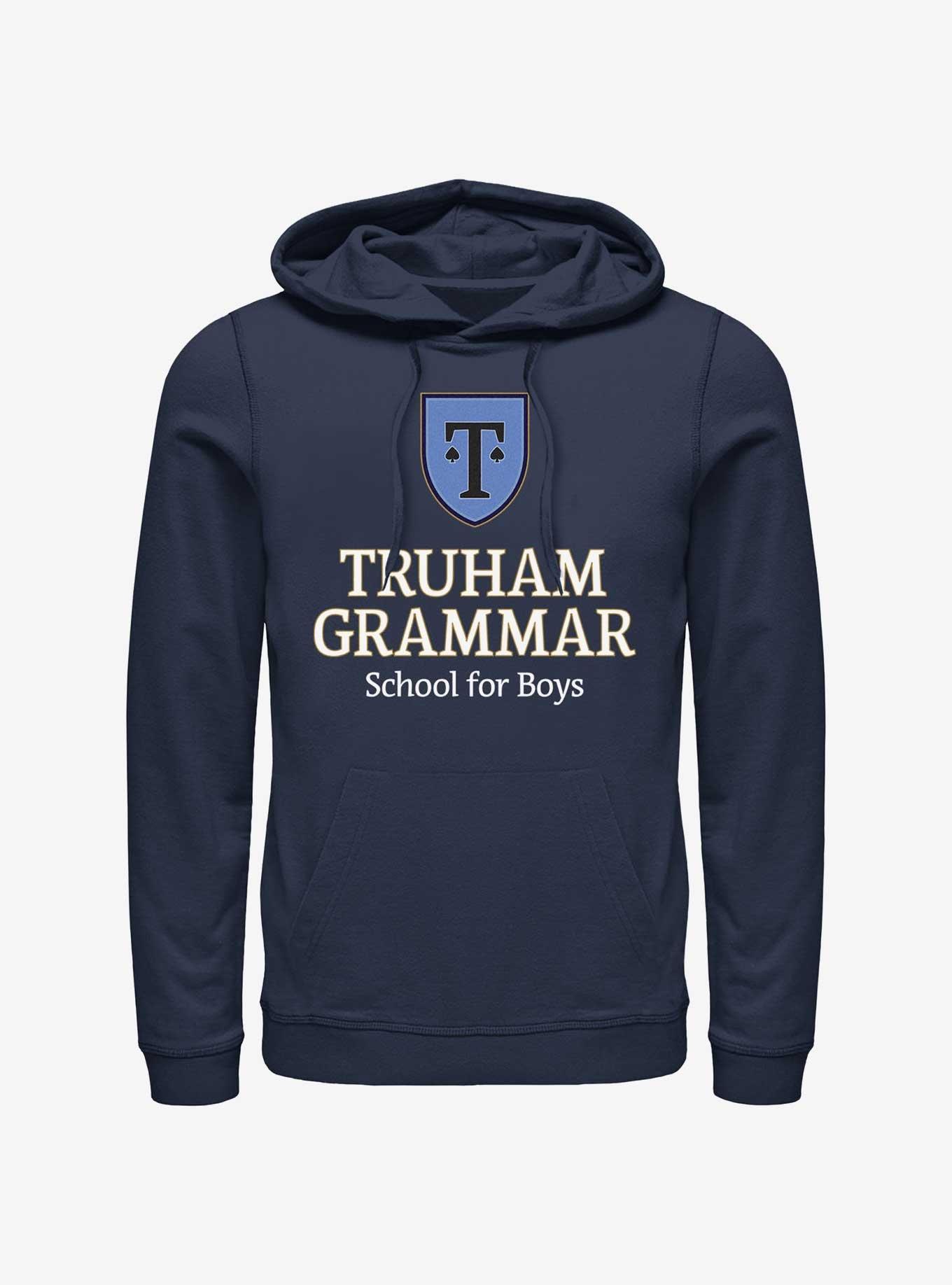 Heartstopper Truham Grammar School Logo Hoodie, NAVY, hi-res