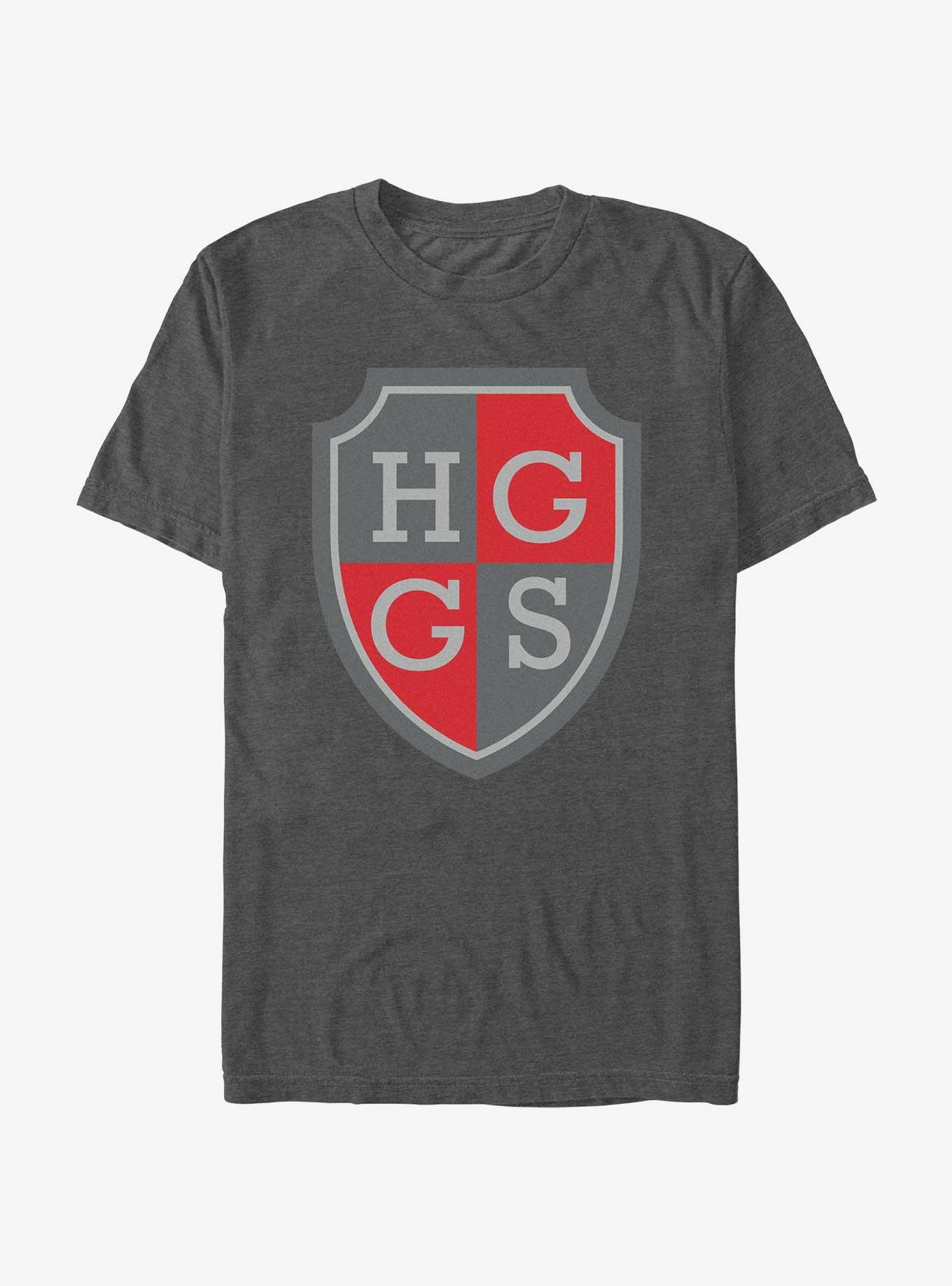 Heartstopper Harvey Greene Grammar School Crest T-Shirt, CHAR HTR, hi-res