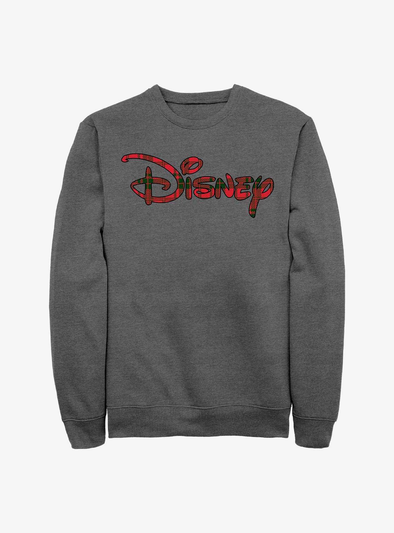 Disney Channel Holiday Logo Sweatshirt, CHAR HTR, hi-res