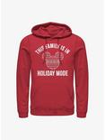 Disney Mickey Mouse Family Holiday Mode Hoodie, RED, hi-res