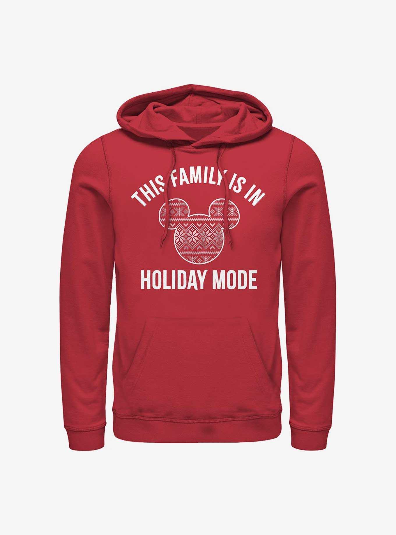 Disney Mickey Mouse Family Holiday Mode Hoodie, , hi-res