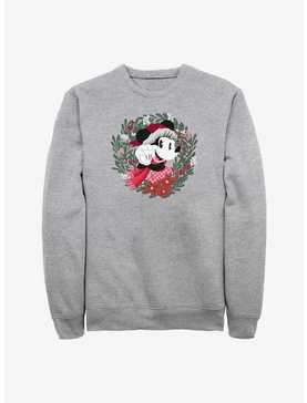 Disney Minnie Mouse Christmas Wreath Sweatshirt, , hi-res
