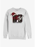 MTV Plaid Christmas Sweatshirt, WHITE, hi-res