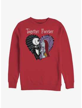Disney The Nightmare Before Christmas Jack and Sally Together Forever Sweatshirt, , hi-res