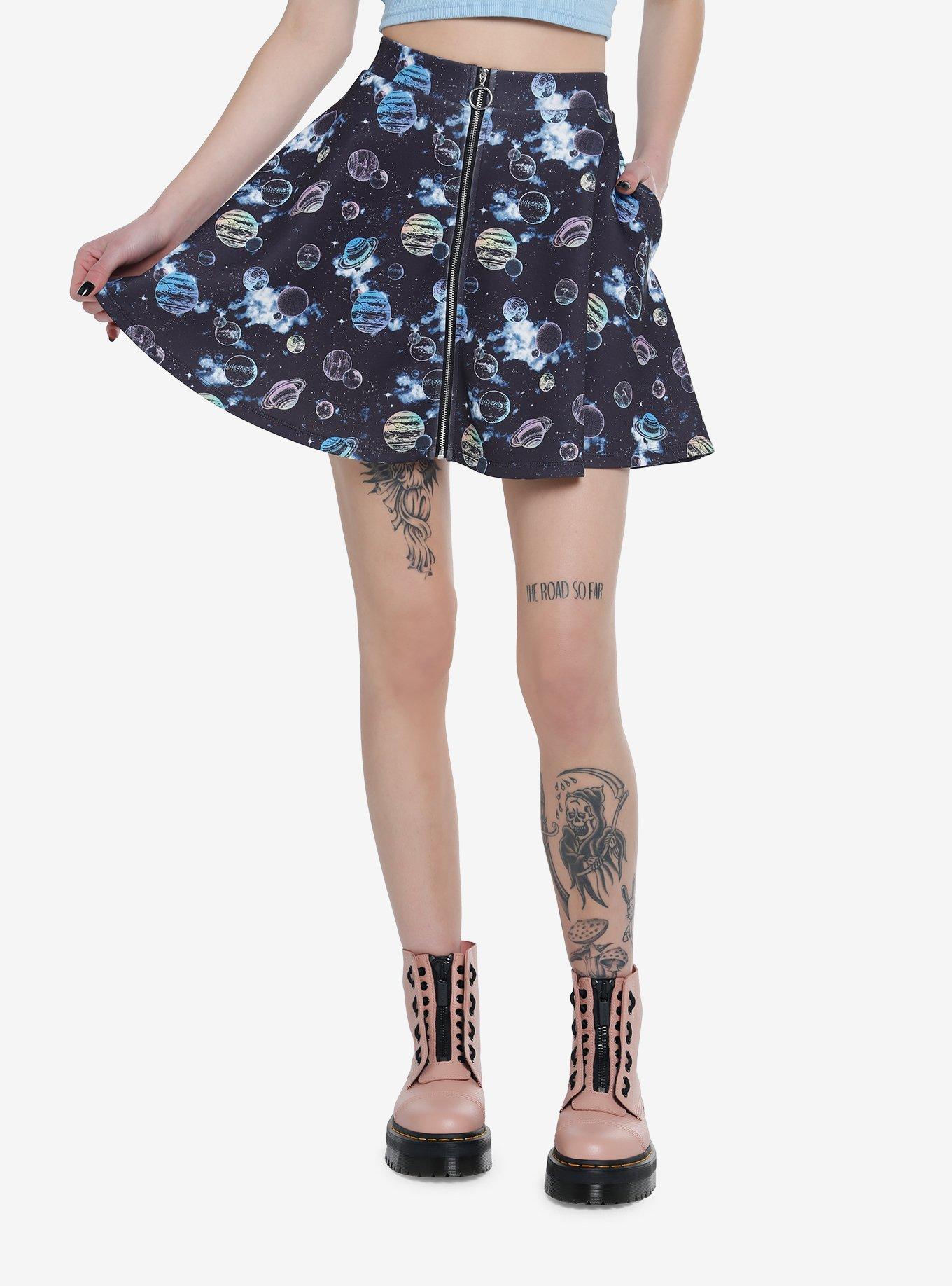 Pastel Planets Skirt, MULTI, hi-res