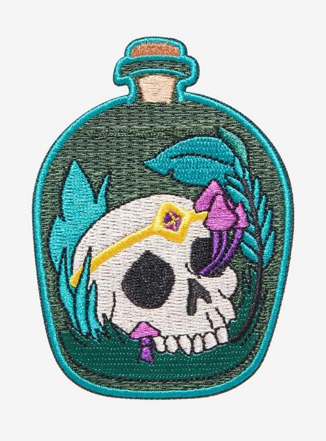 Skull In Bottle Patch | Hot Topic