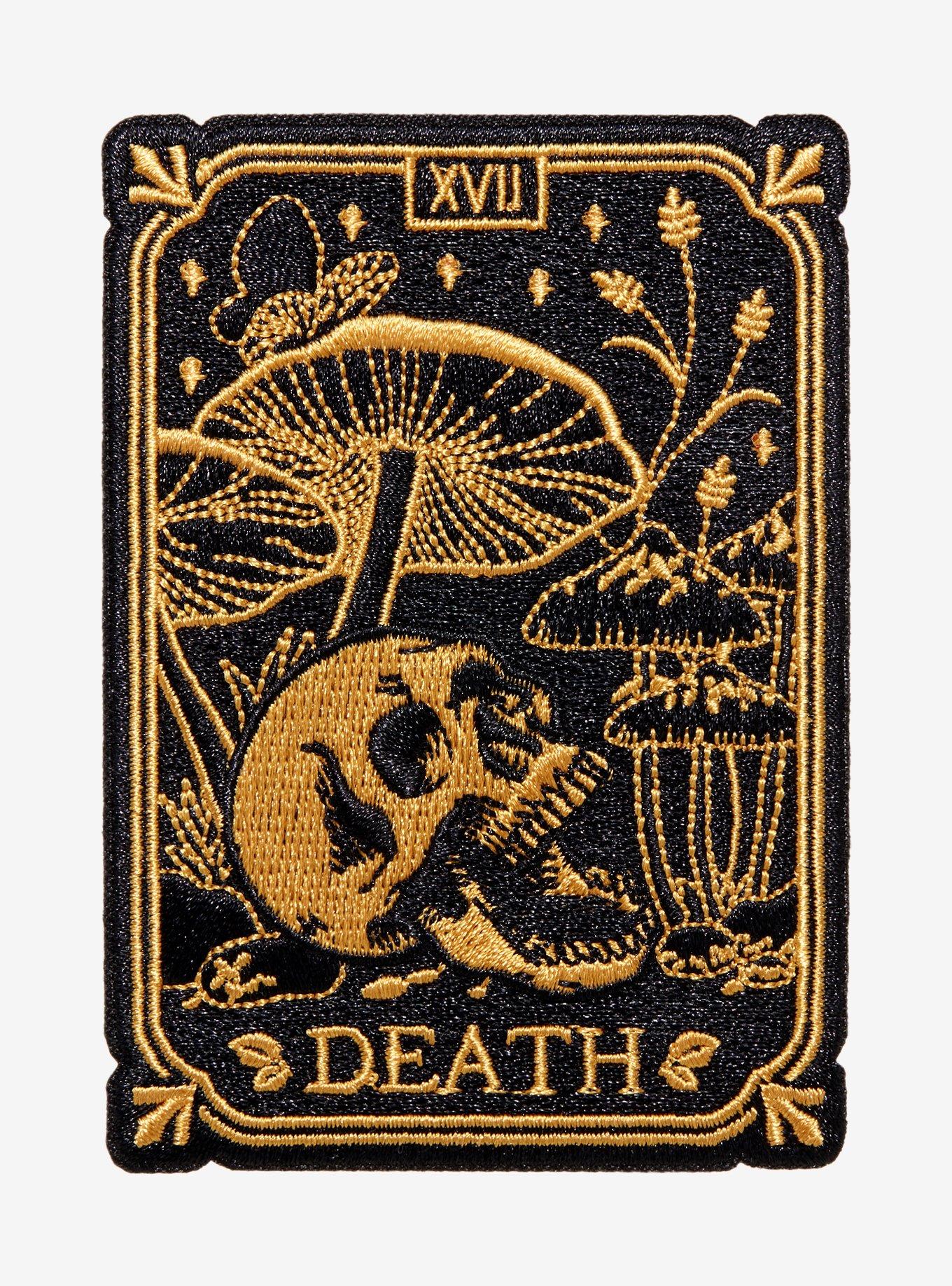 Skull Death Tarot Card Patch, , hi-res
